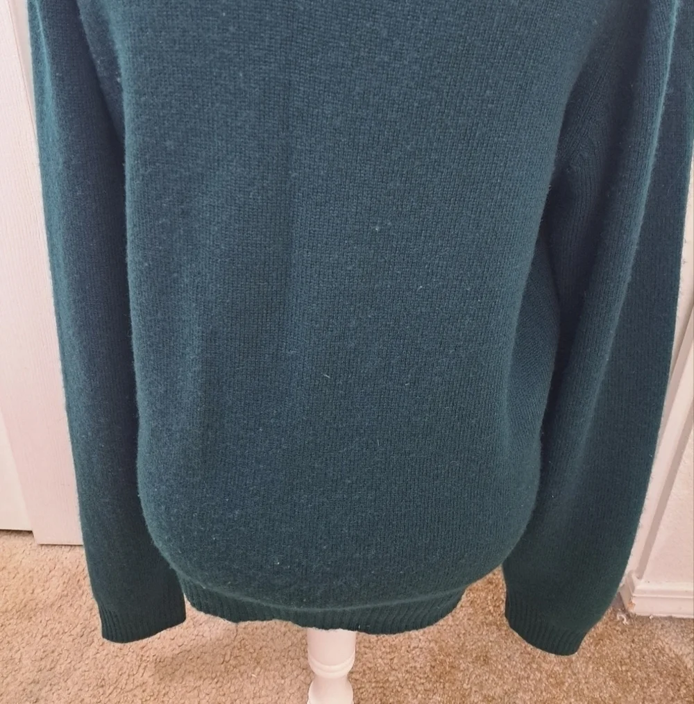 Vintage J. Ashford 100% Cashmere V Neck Sweater Size M